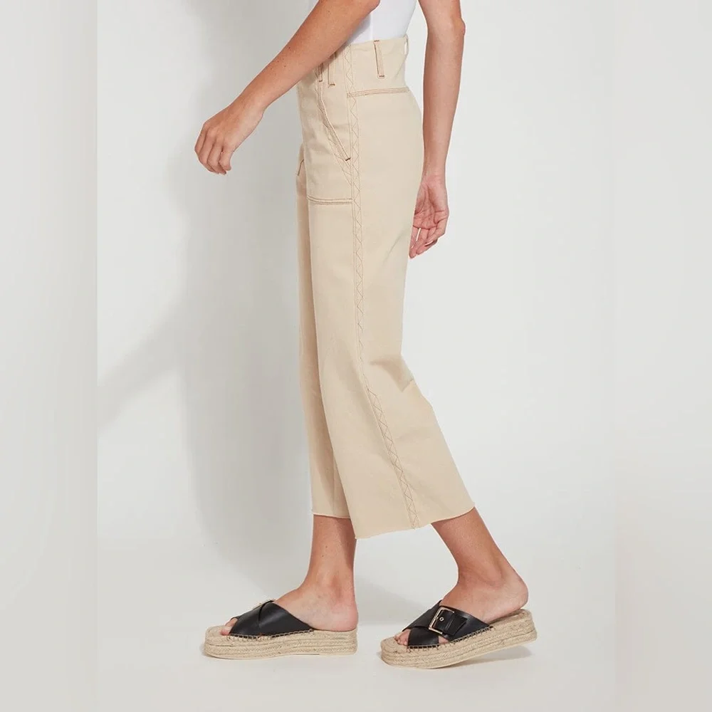 NWT Lysse Knit Denim Wide Leg Pants L - Picture 14 of 14